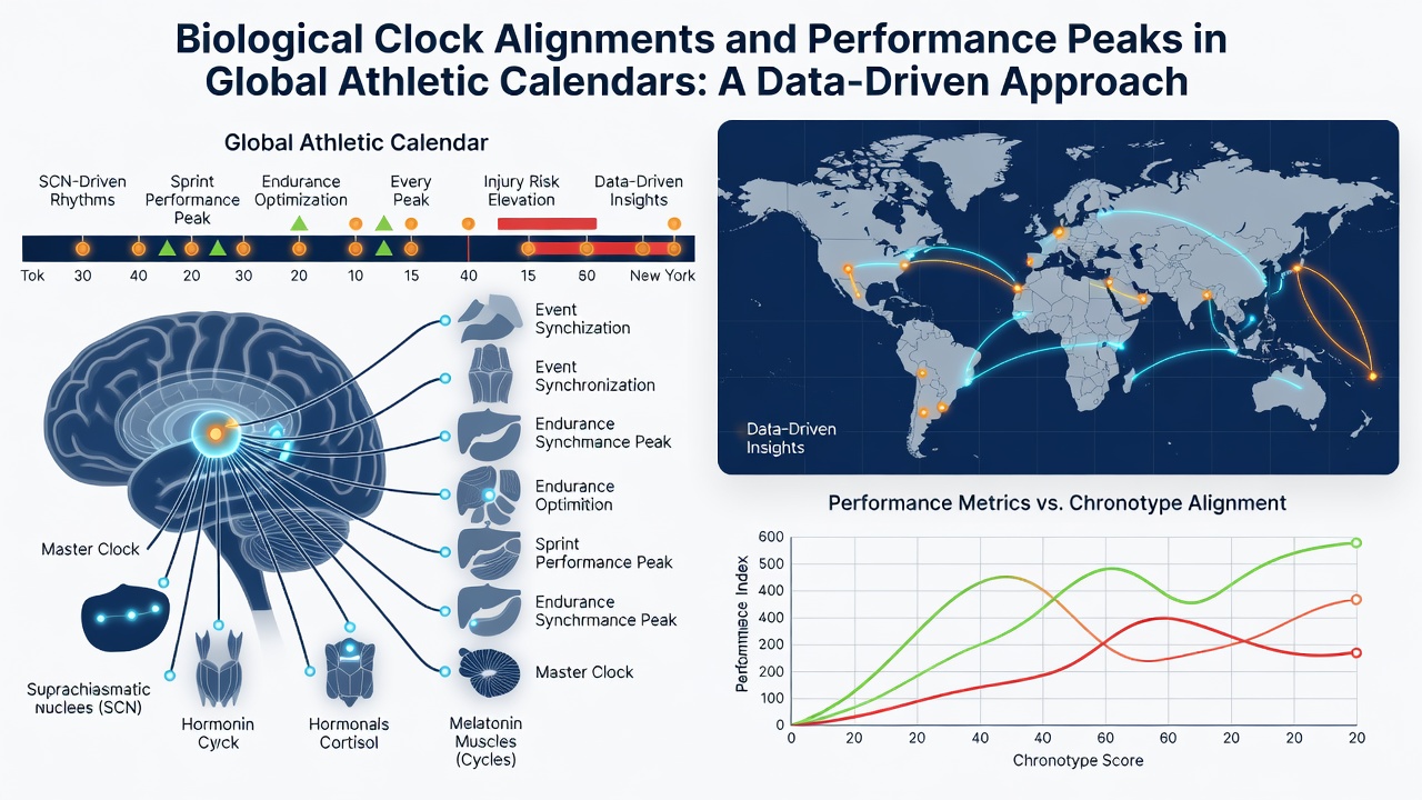 Data visualization charts displaying performance peaks aligned with athletic event schedules