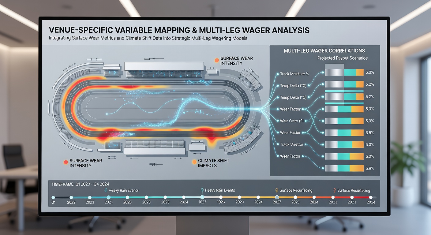 Infographic illustrating climate impact charts overlaid on multi-sport betting accumulator structures